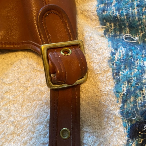 Vintage Coach 9085 Duffle Bucket Bag in British Tan Leather XL, Made in USA - Picture 12 of 16